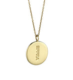 Home Pendant Set in Polished Gold