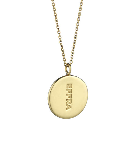 Home Pendant Set in Polished Gold