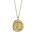 Home Pendant in Gold