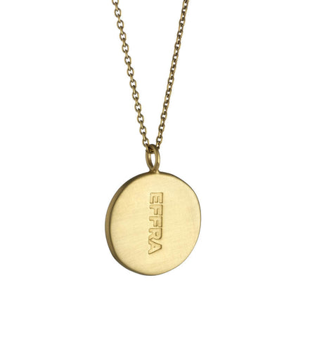 Home Pendant Set in Matte Gold