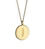 Home Pendant in Matte Gold