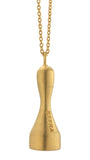 Home Pendant Set in Matte Gold