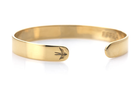 Mens Brxtn Cuff in Polished Gold